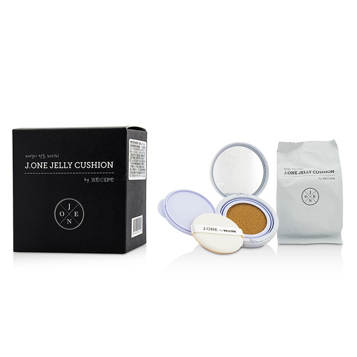 J.One кушон с SPF 50+ и экстрактами лимона и облепихи для лица, 2x15 г