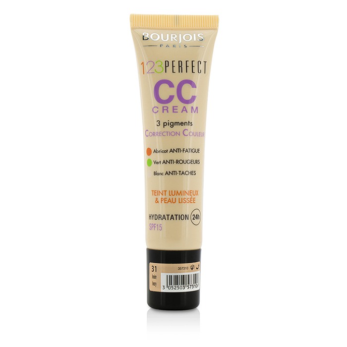 CC-крем Bourjois 123 Perfect с SPF 15 для лица 30 мл — коррекция тона и защита кожи от солнечных лучей