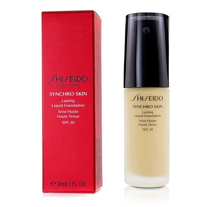 Тональный крем Shiseido с SPF 20, среднее покрытие, оливковый тон Rose 3, 30 мл