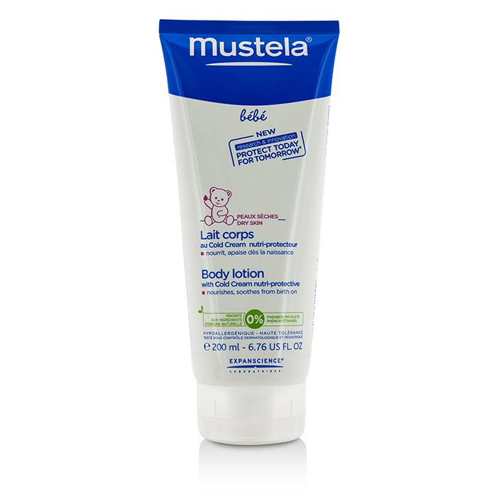 Увлажняющий крем для тела Mustela с холодным кремом 200 мл для чувствительной кожи детей