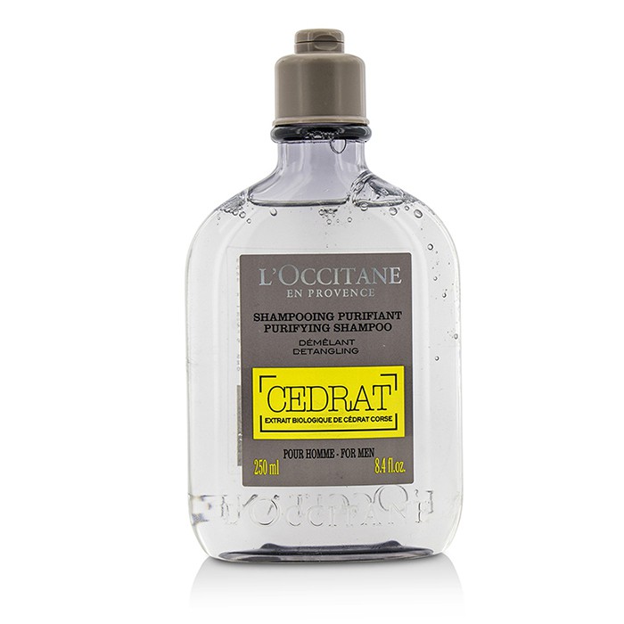 Шампунь очищающий L'Occitane Cedrat для мужчин с экстрактом цитронов, 250 мл