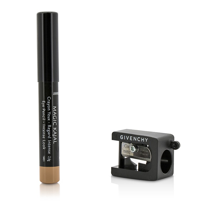Кремовый карандаш для глаз Givenchy Magic Kajal, с витамином Е, черный, 2.6 г, с точилкой