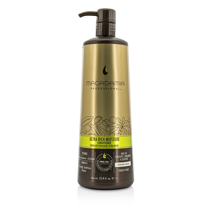Кондиционер для глубокого увлажнения Macadamia Natural Oil с маслами, 1000 мл