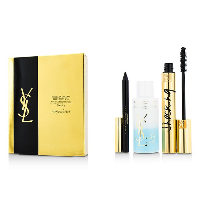 Набор для макияжа глаз Yves Saint Laurent: тушь 6.4мл, водостойкий карандаш 0.8г, средство для снятия макияжа 30мл