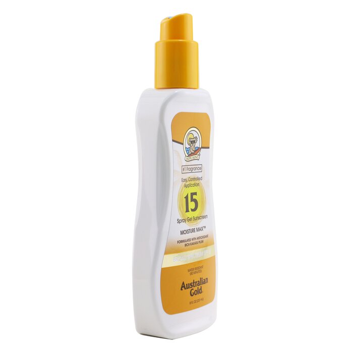 Солнцезащитный спрей-гелий Australian Gold SPF 15, 237 мл с увлажняющими маслами для лица и тела