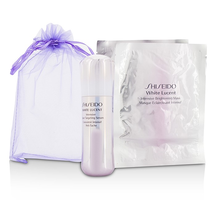 Подарочный набор Shiseido White Lucent: сыворотка 30 мл и 2 маски для осветления кожи