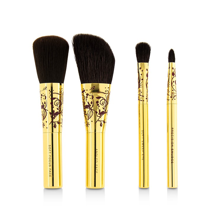 Набор мини-кистей для макияжа BareMinerals из 4 шт. с чехлом, гипоаллергенные