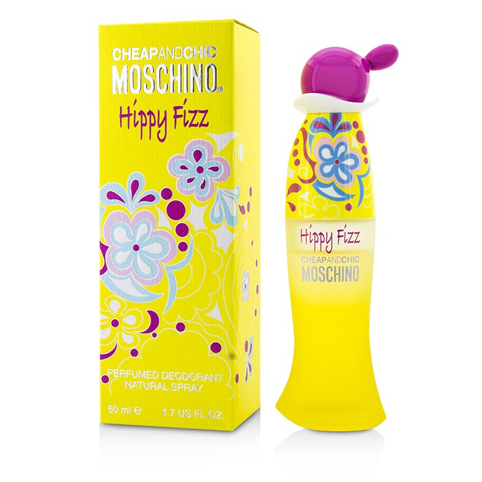Дезодорант-спрей Moschino Cheap & Chic Hippy Fizz, 50 мл — свежесть с цитрусовыми нотами для всех типов кожи