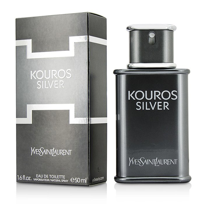 Yves Saint Laurent Kouros Silver туалетная вода для мужчин с древесными нотами, 50 мл