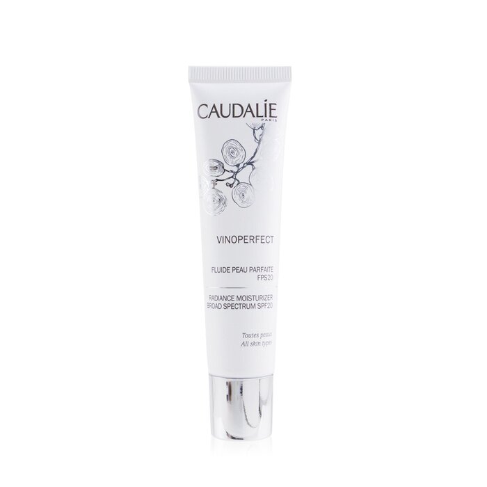 Увлажняющий крем с сияющим эффектом для лица SPF 20 Caudalie Vinoperfect, 40 мл