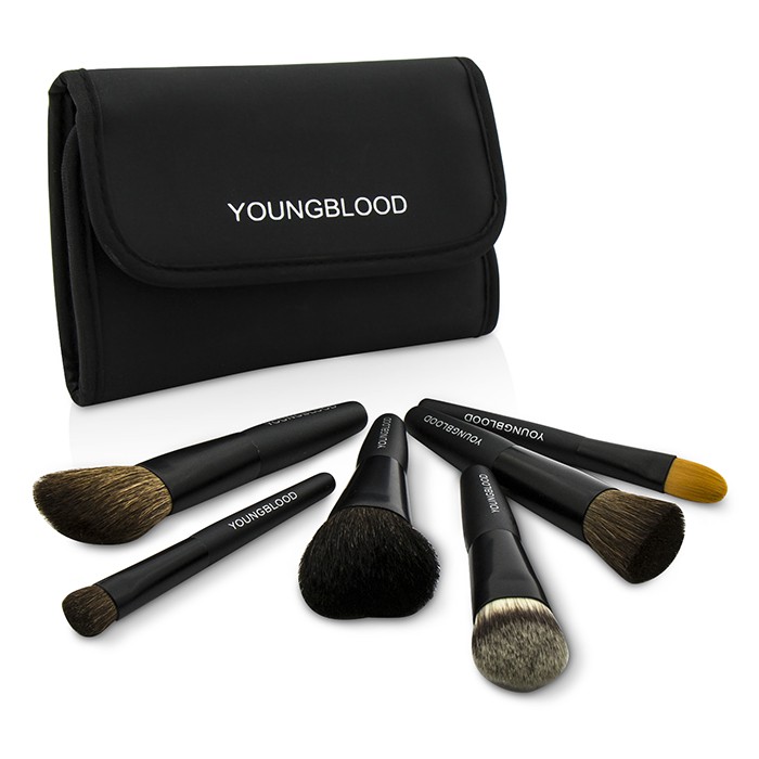 Мини-набор кистей Youngblood для макияжа, 6 штук
