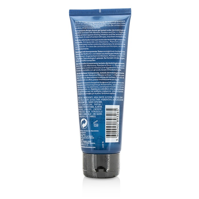 Гель для бритья Biotherm Homme с экстрактами, прозрачный, 125 мл