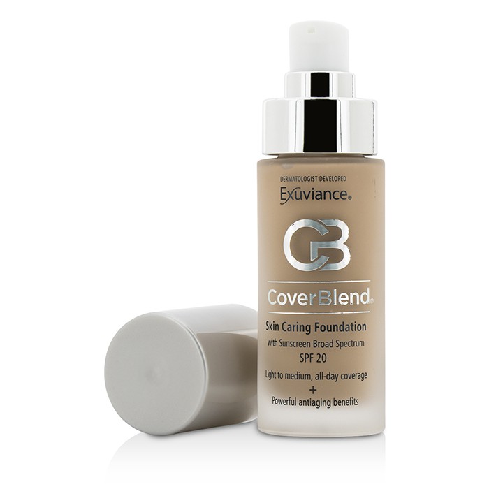 Тональный крем Exuviance CoverBlend с полигидроксикислотой для ухода за кожей, SPF20, 30 мл