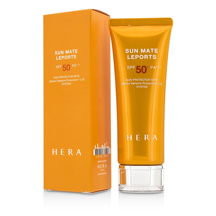 Солнцезащитный крем Hera Sun Mate Leports SPF 50+, 70 мл для лица и тела, водоотталкивающий, увлажняющий