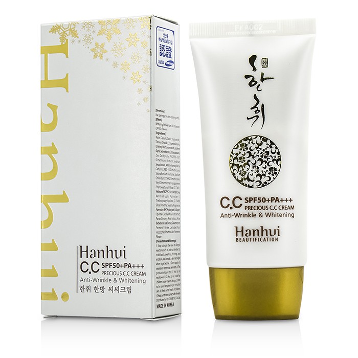 Hanhui CC-крем с женьшенем и кактусом для лица, антивозрастной и осветляющий, SPF 50+, 50 г