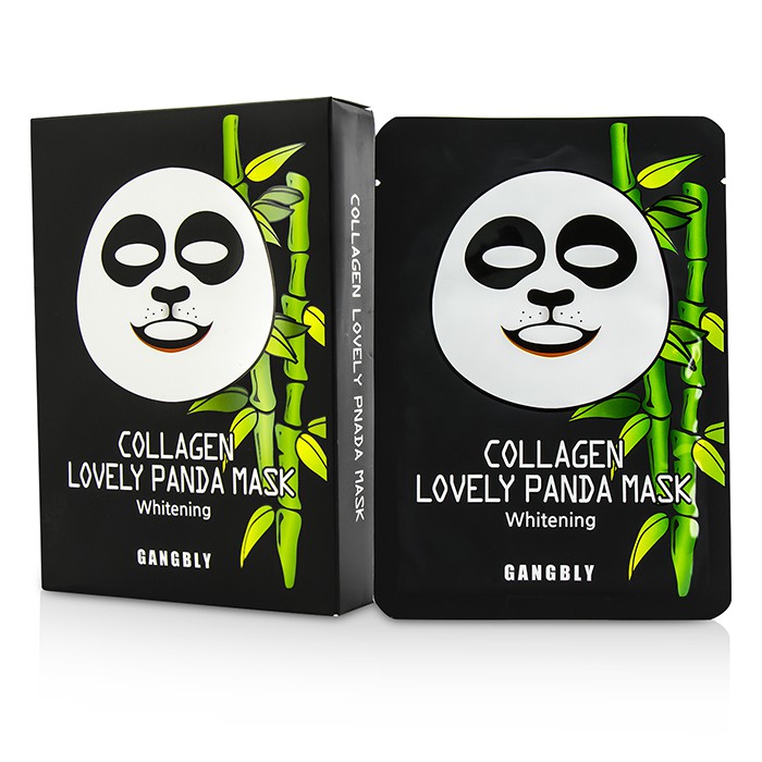 Маска для лица Gangbly "Lovely Panda" с коллагеном и алоэ вера, 10x27 мл