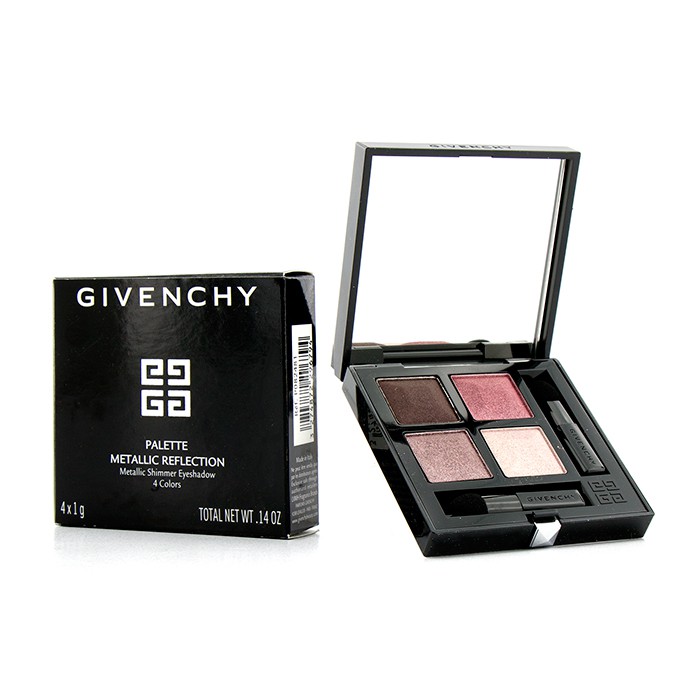 Палетка теней для век Givenchy с 4 оттенками (1 матовый и 3 металлических), 4x1г