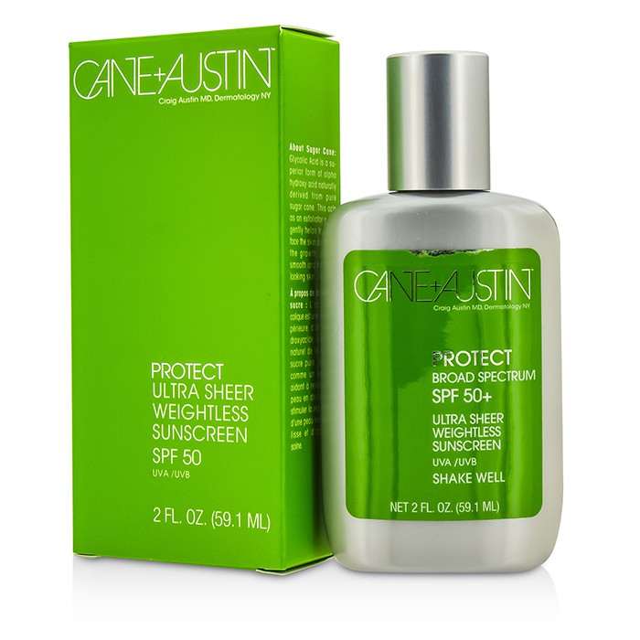 Cane + Austin ультралегкий солнцезащитный крем для лица SPF 50, 59.1 мл