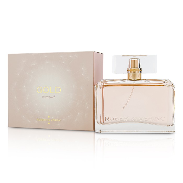 Roberto Verino Gold Bouquet парфюм 90 мл, цветочный аромат для женщин с нотами туберозы и мускуса