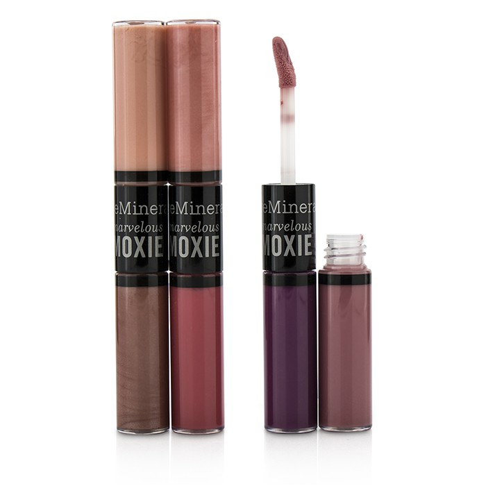 Набор глянцевых помад для губ BareMinerals Marvelous Moxie 3 шт. - увлажняющий блеск и насыщенные оттенки