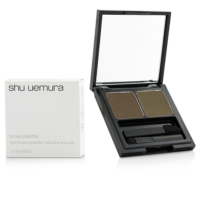 Пудра для бровей Shu Uemura, 2x1.6 г, с матовым финишем, два оттенка для естественного макияжа