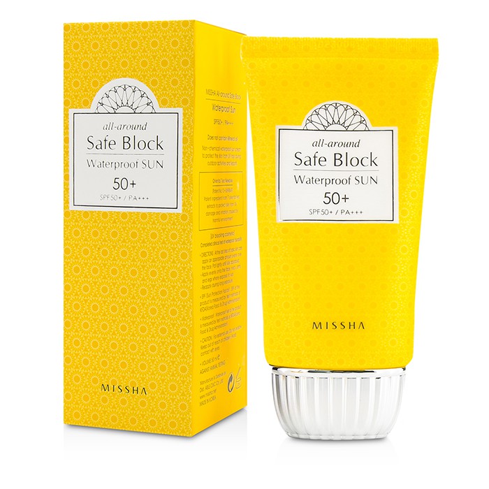 Солнцезащитный крем Missha All-Around Safe Block SPF 50+ для лица, водостойкий, 50 мл