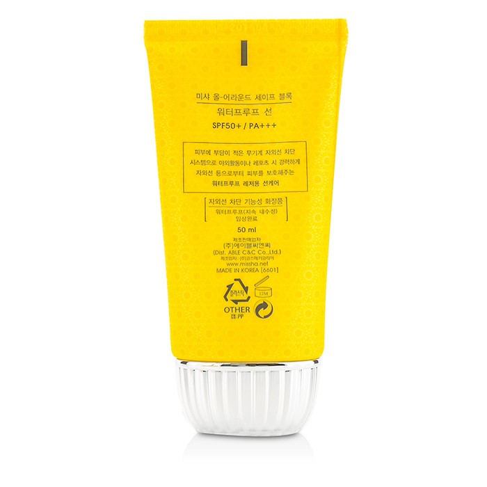 Солнцезащитный крем Missha All-Around Safe Block SPF 50+ для лица, водостойкий, 50 мл