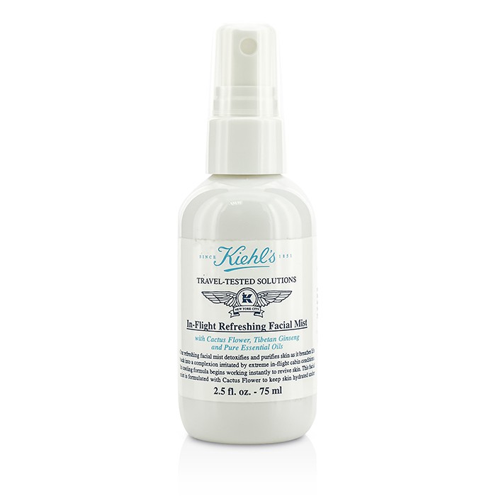 Kiehl's освежающий спрей с экстрактом кактуса и тибетского женьшеня для лица, 75 мл