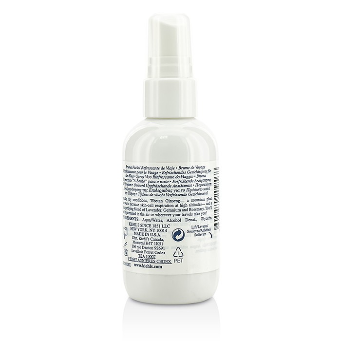 Kiehl's освежающий спрей с экстрактом кактуса и тибетского женьшеня для лица, 75 мл