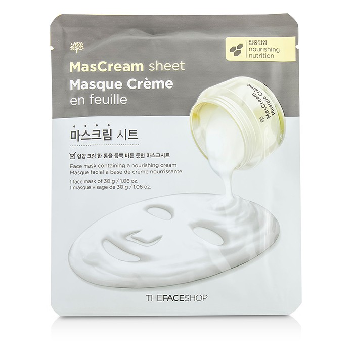 The Face Shop маска тканевая интенсивного питания с пептидами для лица 10x30 г
