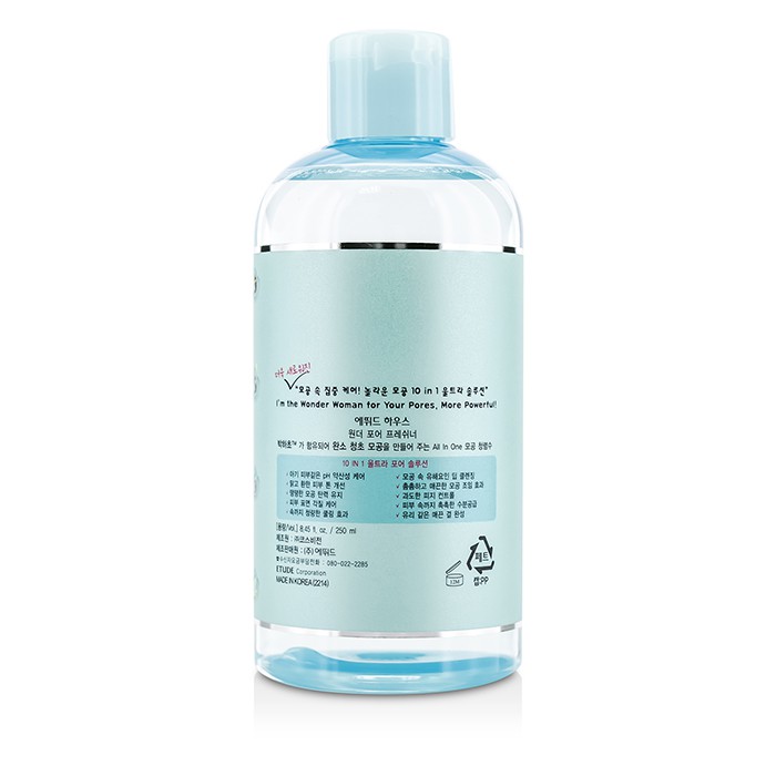 Etude House тоник для лица с экстрактом мяты, сужающий поры, 250 мл