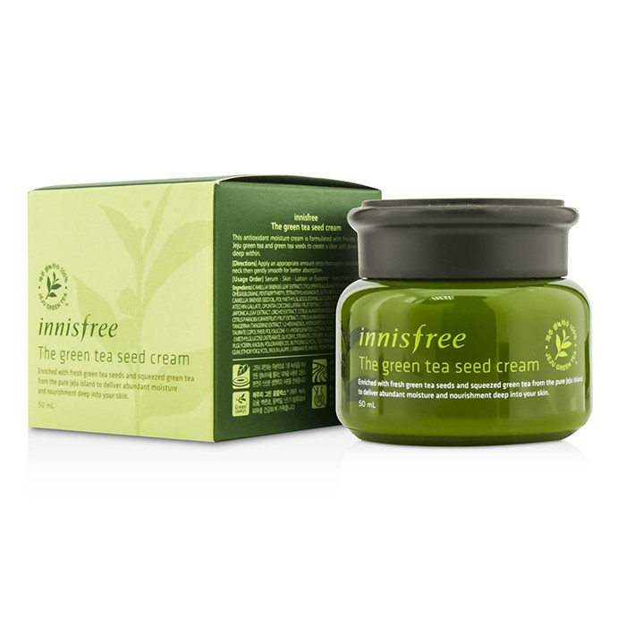 Крем для лица Innisfree с экстрактом зеленого чая, 50 мл - увлажнение и сияние кожи