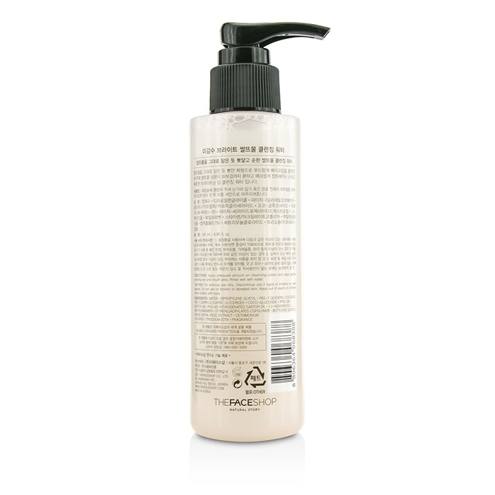 Очищающая вода с рисовой водой для лица The Face Shop Rice Water Bright 145 мл