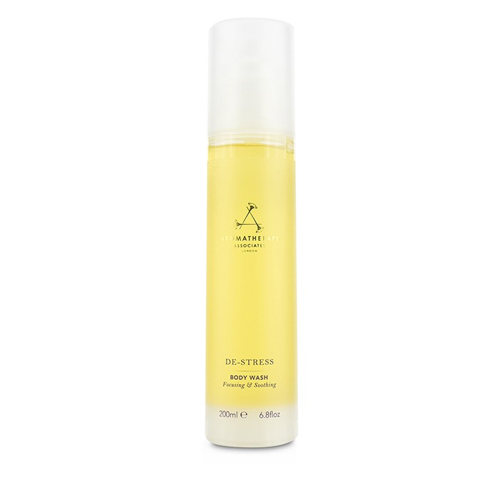 Aromatherapy Associates гель для душа De-Stress с эфирными маслами 200 мл — для расслабления и мягкого очищения кожи