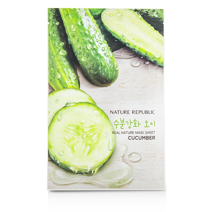 Маска для лица с экстрактом огурца Nature Republic Real Nature, 23 мл