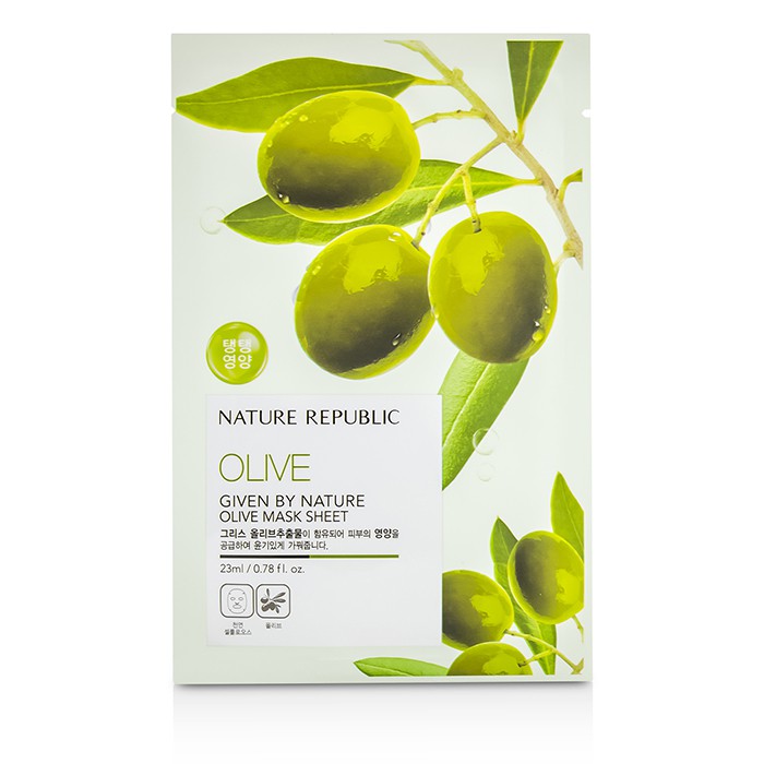 Маска для лица Nature Republic с экстрактом оливы, 10x23 мл — питание и антивозрастной эффект