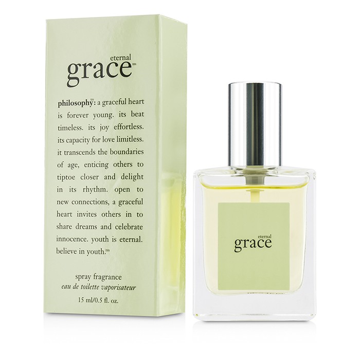 Brand: PhilosophyOld Name: Eternal Grace Eau De Toilette SpraySize: 15ml/0.5ozDescription: Eternal Grace от Philosophy — это изысканный цветочно-зеленый аромат, созданный для современных женщин, которые ценят свежесть и легкость. Этот парфюм дарит ощущени