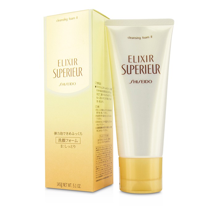 Очищающая пена Shiseido Elixir Superieur с растительными экстрактами для нормальной и комбинированной кожи, 145 г