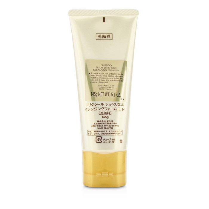 Очищающая пена Shiseido Elixir Superieur с растительными экстрактами для нормальной и комбинированной кожи, 145 г