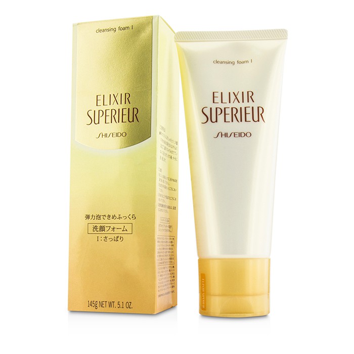 Очищающая пенка для лица Shiseido Elixir Superieur с экстрактами растений, 145 г