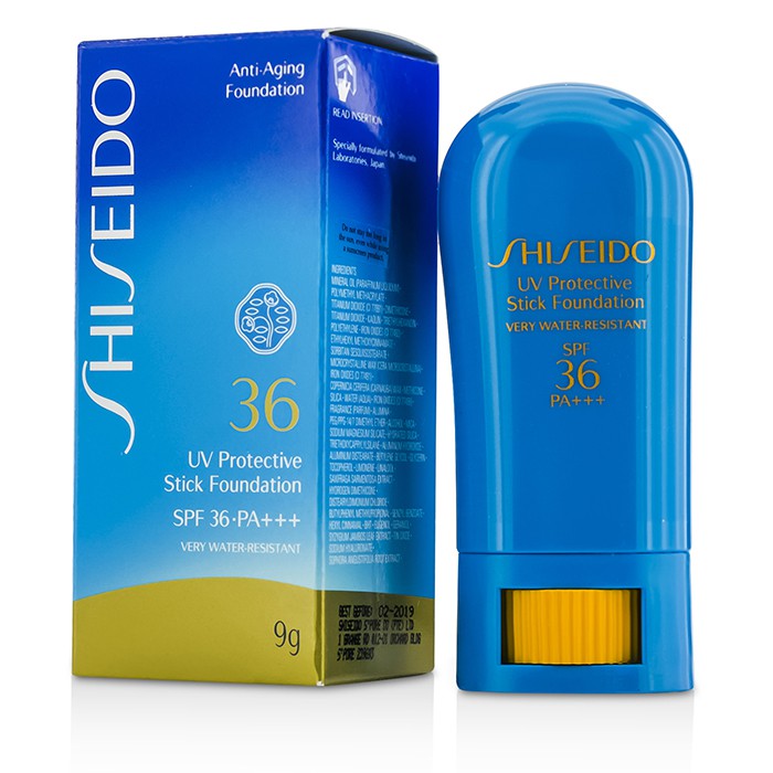 Стик для макияжа Shiseido с солнечной защитой SPF 36 для лица, 9 г