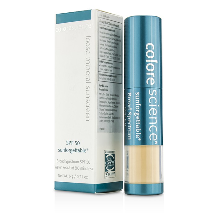 Colorescience Солнцезащитный минеральный порошок с кисточкой SPF 50 для лица, 6 г