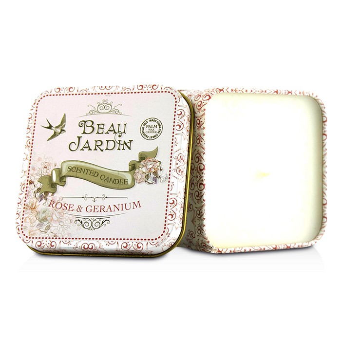 Ароматическая свеча Healthcote & Ivory «Бью Жардин» с розой и гераниумом, 100 г