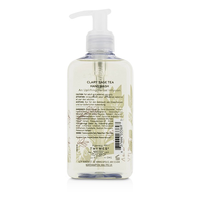 Thymes гель для мытья рук с экстрактом шалфея и глицерином, увлажняющий, 240 мл