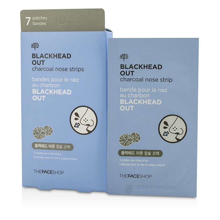 Полоски для носа с вулканической глиной The Face Shop для удаления черных точек, 7 шт.