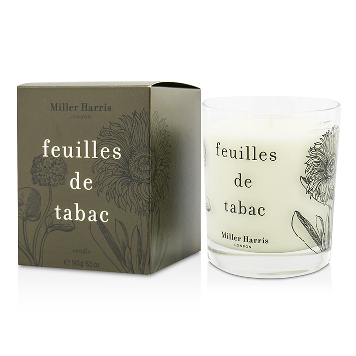 Ароматическая свеча Miller Harris Feuilles De Tabac с древесно-пряным ароматом, 185 г