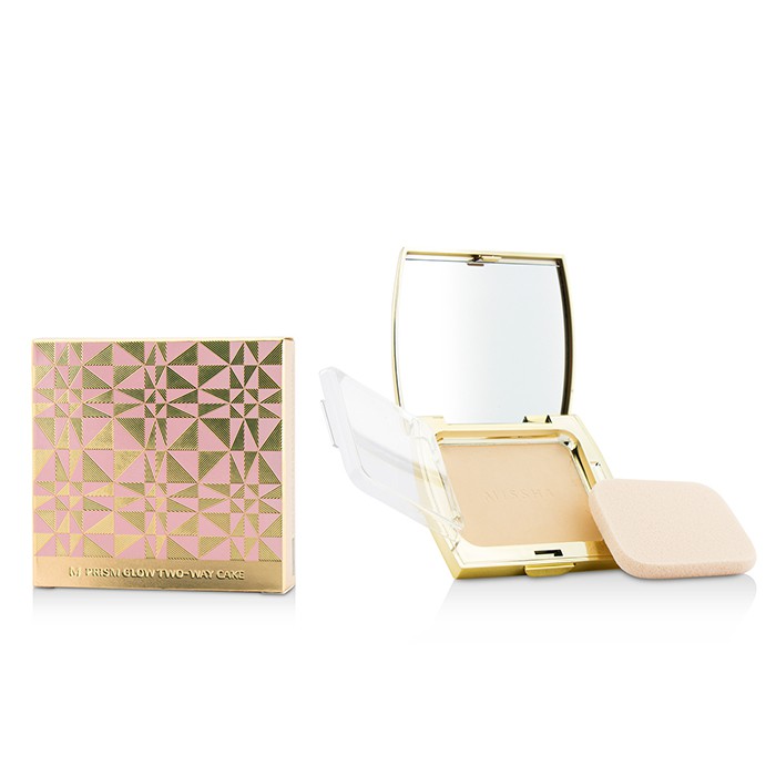 Пудра Missha Prism Glow Two Way Cake SPF36, 10.5 г, с экстрактами алоэ и кокоса для сияющей кожи