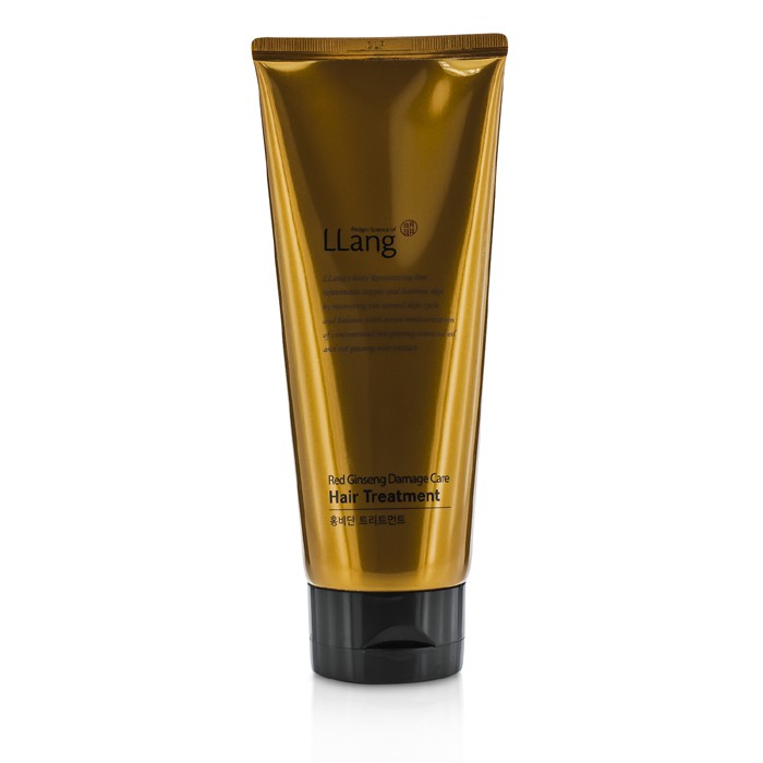 Brand: LLangOld Name: Red Ginseng Damage Care Hair TreatmentSize: 200ml/6.7ozDescription: Интенсивное восстанавливающее средство для волос от бренда LLang – это ваш надежный союзник в борьбе с поврежденными локонами. Обогащенное экстрактом и маслом красно