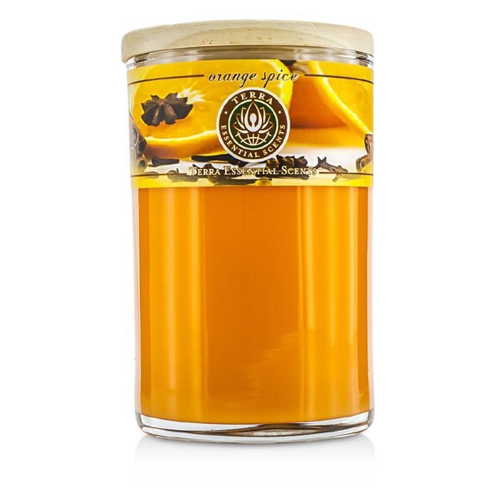 Ароматическая свеча Terra Essential Scents с ароматом апельсинового пряника, 340 г