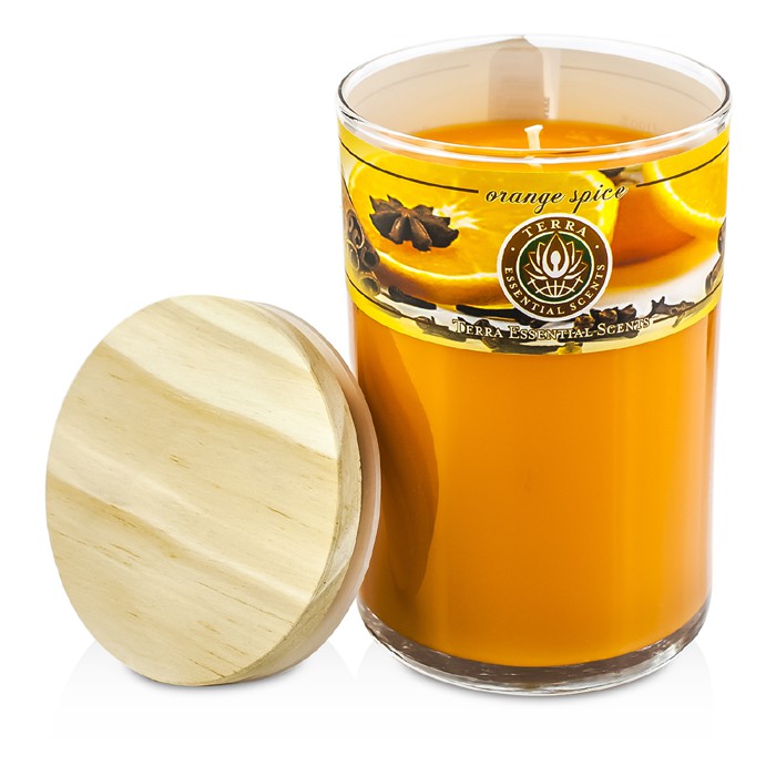 Ароматическая свеча Terra Essential Scents с ароматом апельсинового пряника, 340 г
